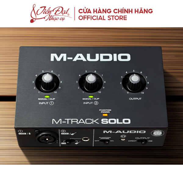 Soundcard M-Audio M-Track Solo - Thiết Bị Thu Âm Mạnh Mẽ, Livestream, Audio Interface