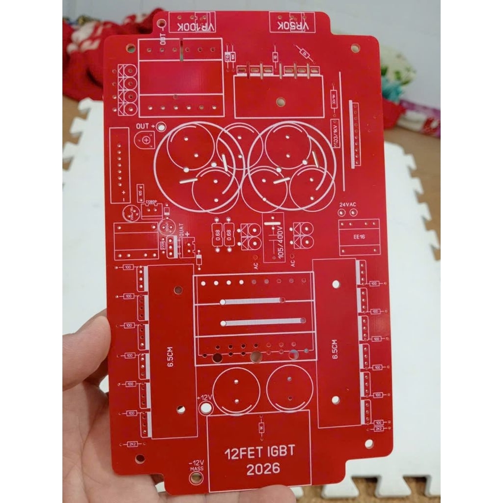 Mạch igbt 12 fes nhỏ sử dụng biến áp máy hàn e43 ..lưu ý chưa có mạch kích fes và kich igbt..