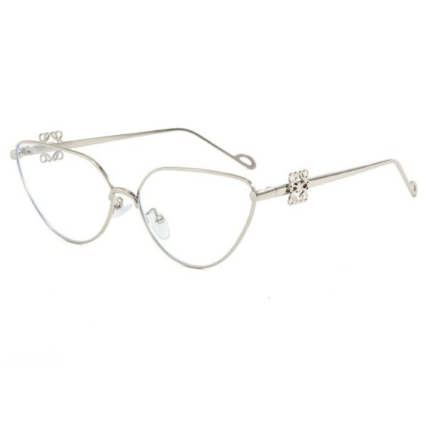 [Peinn] Gọng kính mắt mèo Bự Store khung kim loại đính charm thời trang Love