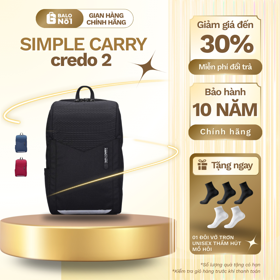 Balo Laptop Cao Cấp Simple Carry Credo 2