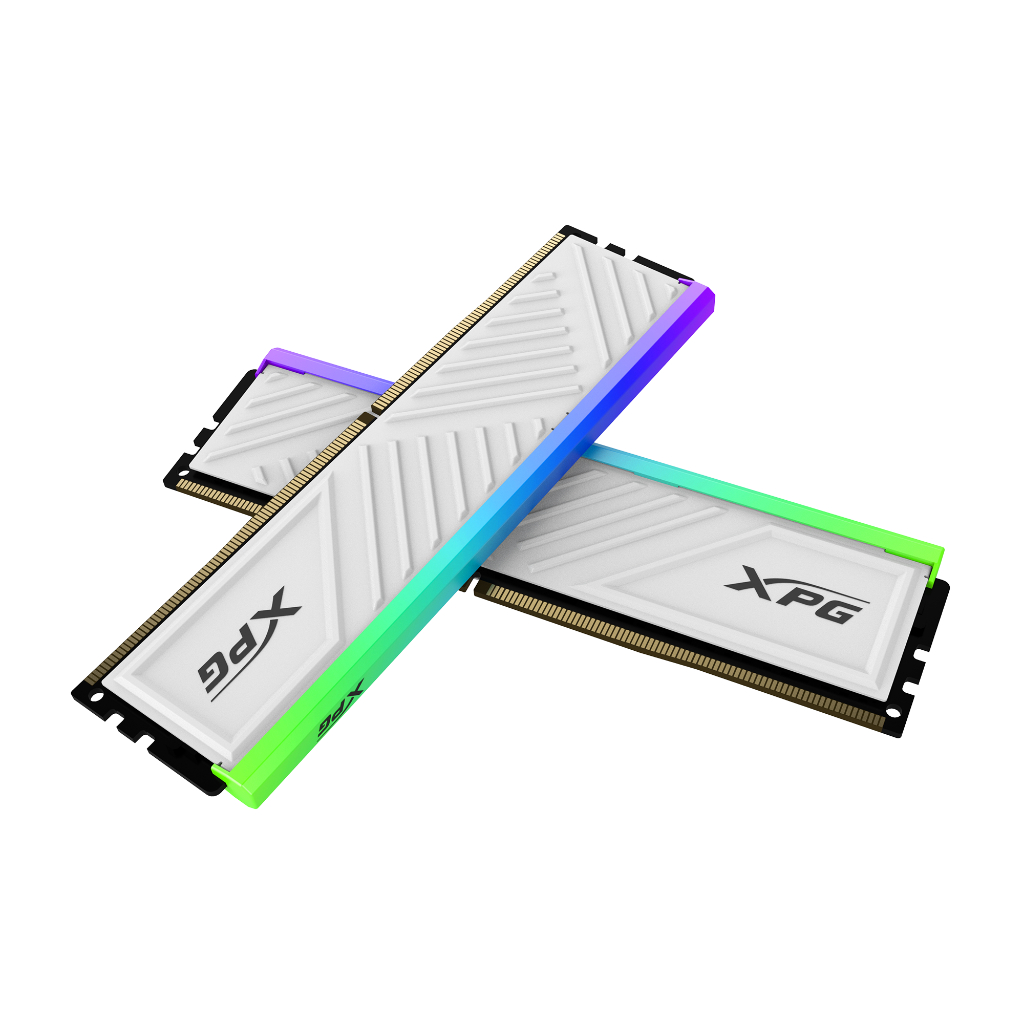 Kit Ram Máy Tính Adata XPG D35 RGB White 16GB (8x2) 3200Mhz DDR4 BẢO HÀNH CHÍNH HÃNG 11/2029