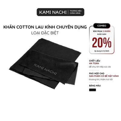 Khăn lau kính đa năng chuyên dụng KAMI NACHI loại đặc biệt - Lau mắt kính cận, mặt kính điện thoại