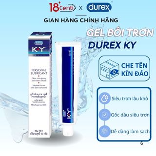 Gel bôi trơn Durex Ky 50ml. Gel Gốc Dầu An Toàn, Hết Khô Hạn, Tăng Tiết Nhờn, Yêu Lôi Cuốn