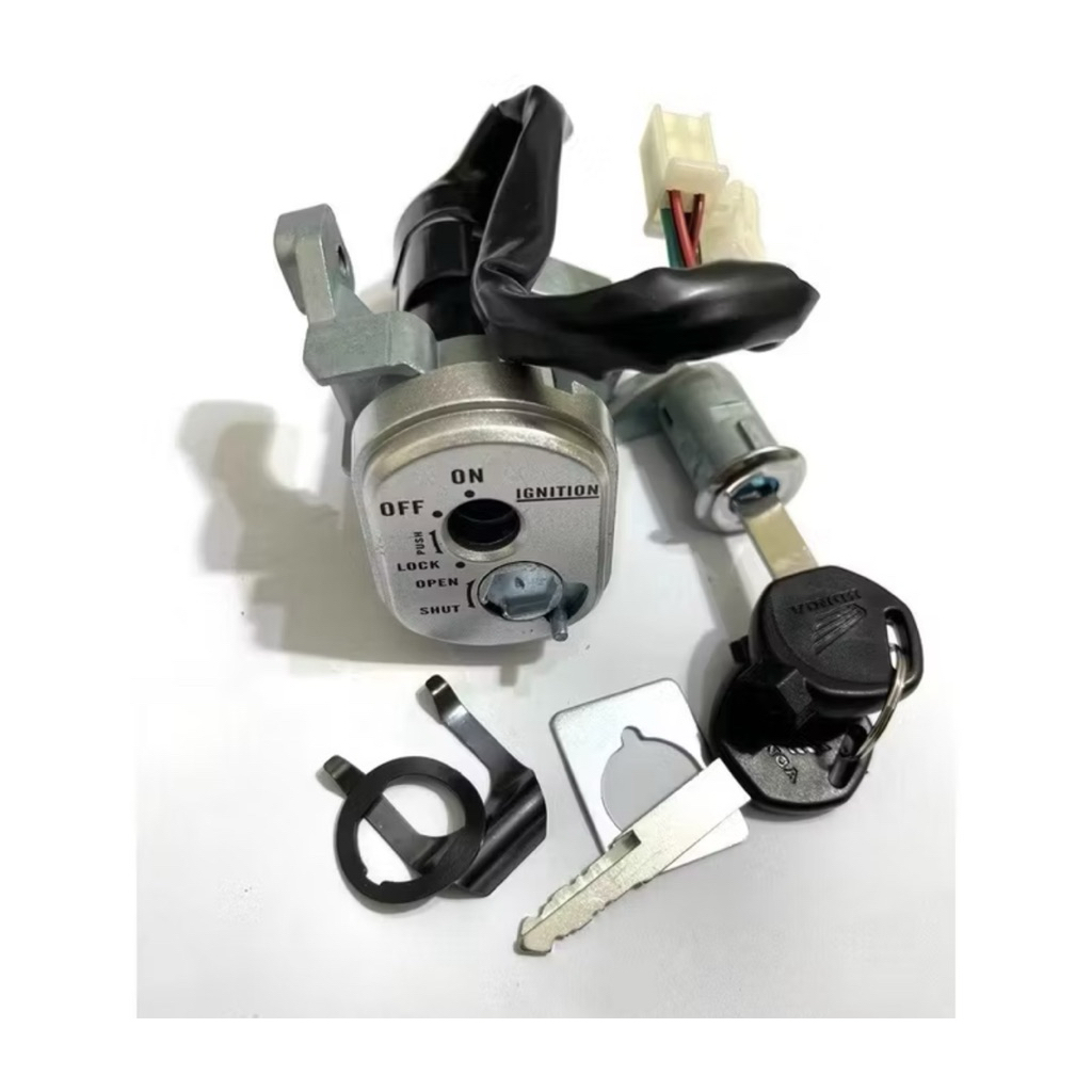 bộ ổ khóa trước sau xe wave-RS trung quốc wave 50cc goomg 2 chìa khóa và bộ khóa cổ và cốp