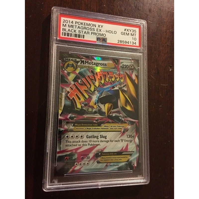 Thẻ PSA 10 Gem Mint Mega M Metagross EX Shiny XY35 XY Holo Pokémon English d32 19a