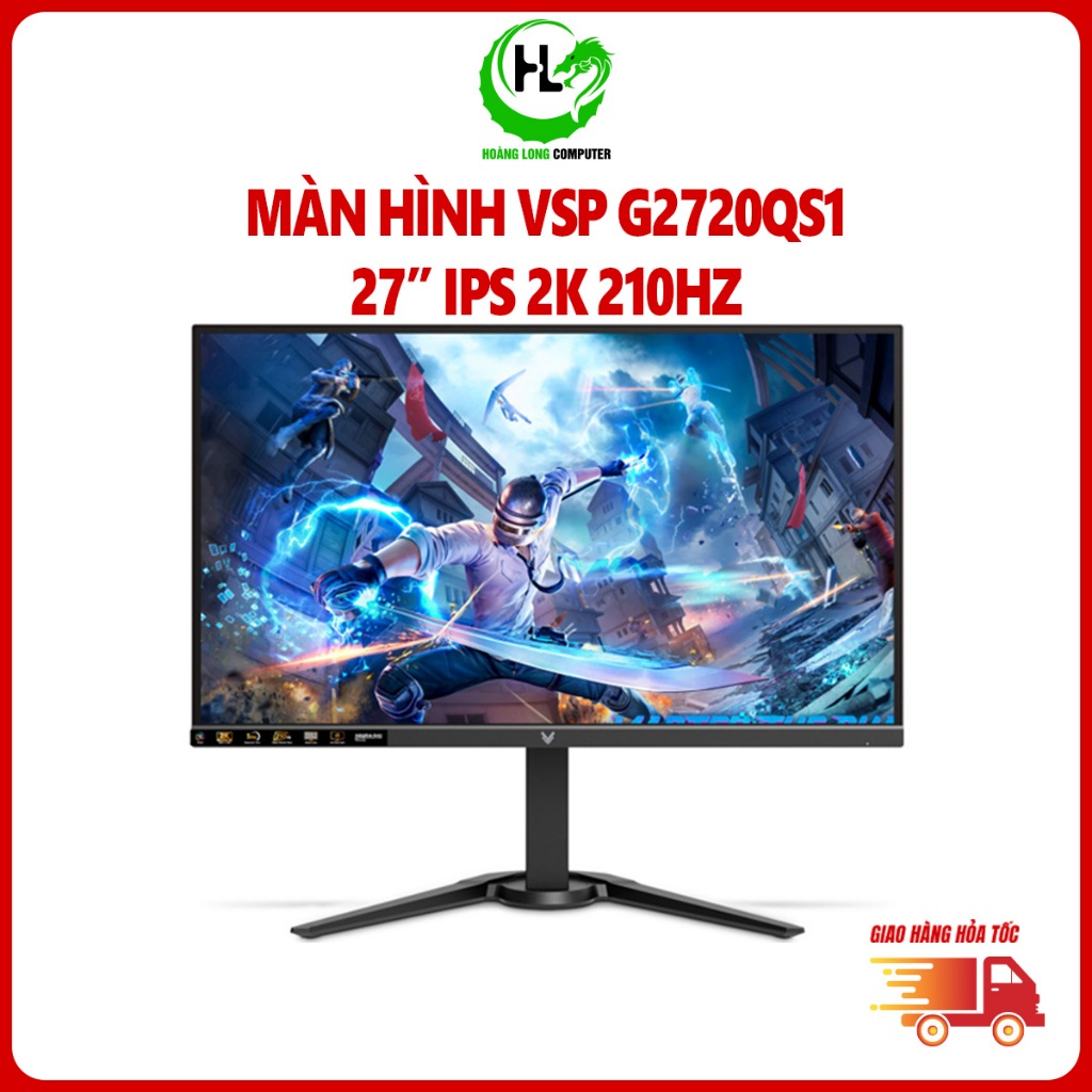 Màn Hình VSP G2720QS1 27" IPS 2K 210Hz chuyên game 1.07 tỷ màu Bảo Hành 36 Tháng