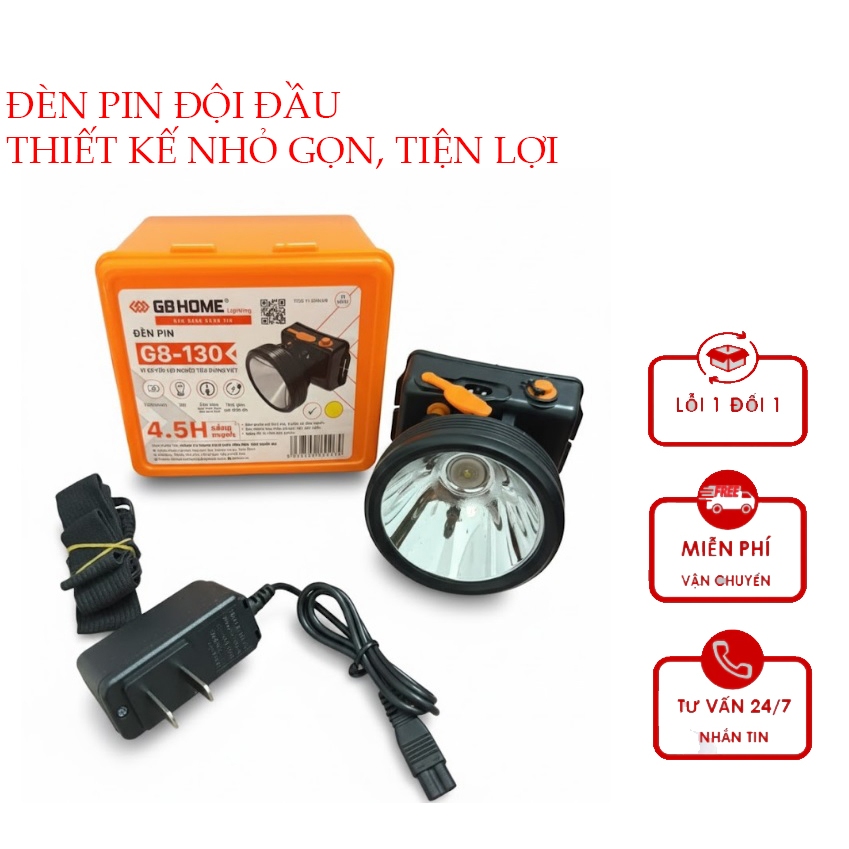 ĐÈN PIN G8 HOME G8-130 NHỎ GỌN TIỆN LỢI DỄ SỬ DỤNG 220V-1200mAh