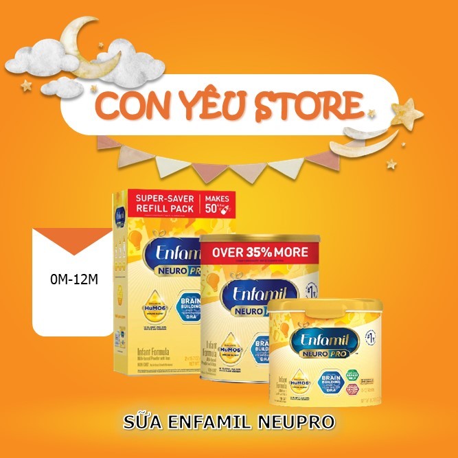 ✈️ Sữa Enfamil Neuro Pro Mỹ hộp giấy/ thiếc 204g, 587g, 802g, 1.03kg