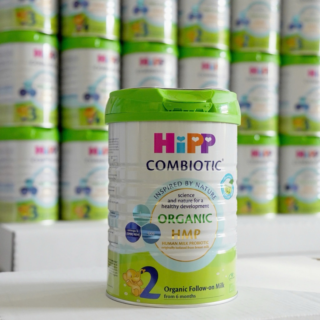 Sữa Bột Hipp 2 Organic Combiotic Bổ Sung DHA Tăng sức đề kháng Hỗ trợ Tiêu Hoá cho bé