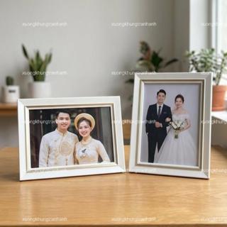  Khung Ảnh Để Bàn Tiếc Cưới Tiệc Sinh Nhật Nhiều Màu Sắc Mặt Nhựa Bóng Kính 