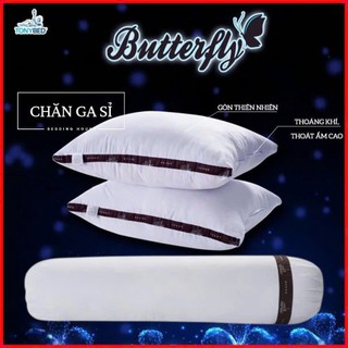 ☪️CAO CẤP☪️Gối Butterfly Gòn Lụa Nhập Khẩu Êm Mềm, Đàn Hồi Cao Cấp _ Chính Hãng Tonybed
