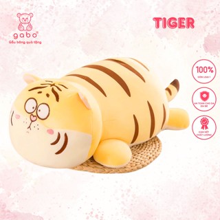  Gấu Bông Hổ Mặt Ngáo  Cọp Vàng Mũi Tim gối ôm cho bé gối ôm dài hình thú cute GABO TEDDY BEAR 