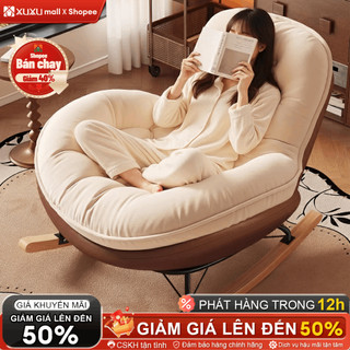  Ghế lười thư giãn Lòng ghế sâu Đung Đưa Nhẹ Nhàng Tựa Lưng Thoải Mái Cho Phòng Ngủ Phòng Khách 