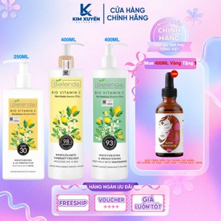  Dưỡng thể BIELENDA Bio Vitamin C 250ML   400ML - Dưỡng da body  Móp nhẹ    TẶNG 1 SERUM TEANA 30ML   