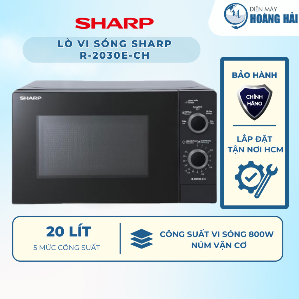 R-2030E-CH | Lò vi sóng Sharp R-2030E-CH - 20 lít - Hàng chính hãng
