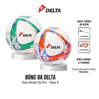 Bóng đá delta campo 5d size 5 dán ép nhiệt da pu chơi sân 7 11 cỏ nhân tạo từ 12 tuổi deltaca02