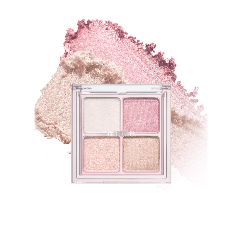 Bảng Mắt Mude 4 Ô Tone Hồng