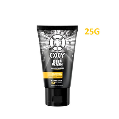 [QUÀ TẶNG KHÔNG BÁN] Minisize Sữa rửa mặt cho nam Oxy sạch sâu giảm nhờn dạng kem có hạt massage Oxy Deep Wash 25g