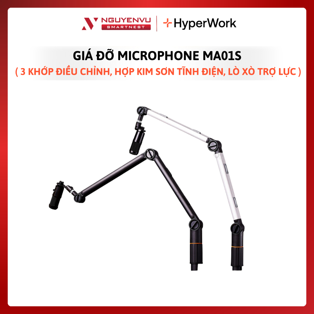Giá đỡ Microphone HyperWork MA01S | BẢO HÀNH 12 THÁNG | FULL VAT
