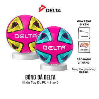 Bóng Đá DELTA CAMPO S5 Size 5 Da PU Hàn Khâu Tay Cao Cấp Sân 5,7,11 Cỏ Nhân Tạo Tự Nhiên DELTAKT01