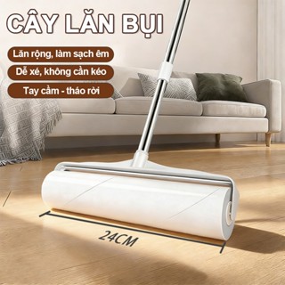 Combo Cây Lăn Bụi + Lõi Lăn Lõi Lăn Siêu Dính Dài Có Thể Điều Chỉnh Được Quần Áo, Ga Giường, Lông Chó Mèo