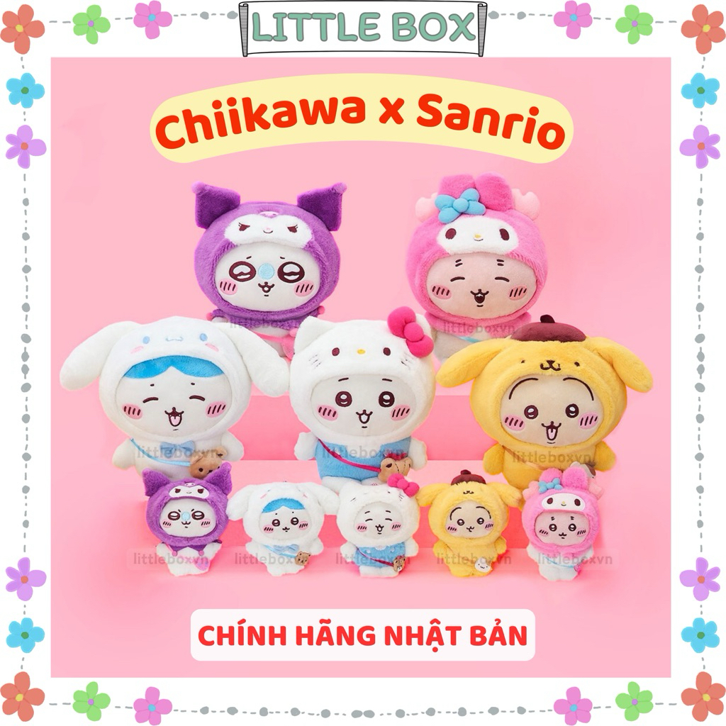 [Chính hãng Nhật - Sẵn] Móc khoá bông Sanrio x Chiikawa phiên bản giới hạn mới năm 2025