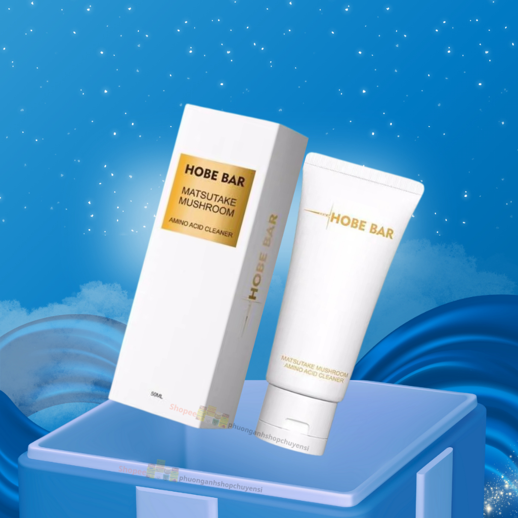 Sữa rửa mặt Hobebar giảm mụn, giảm dầu, làm sạch ,trắng sáng cho mọi loại da chai 50ml