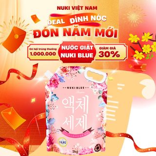  Nước Giặt Công Nghệ Hàn Quốc 2KG Lưu Hương Thơm Lâu Không Gây Kích Ứng Da Tay 