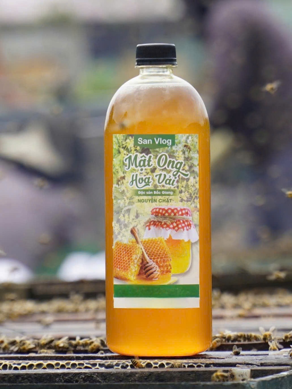 1 Lít Mật Ong Hoa Vải Nguyên Chất - Chuẩn Tự Nhiên