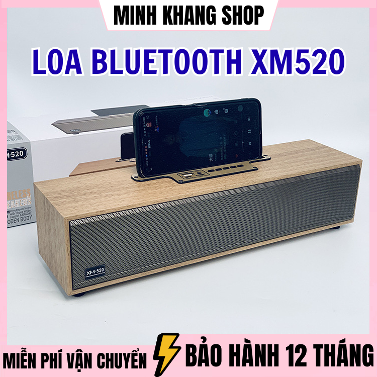 Loa Bluetooth Võ Gỗ XM-520 / XM-303 20W - Loa XM 520 Âm Thanh Cực Đỉnh Thiết Kế Sang Trọng Bass Siêu