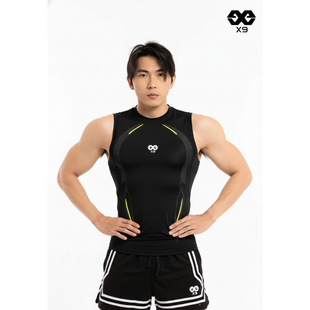 Áo Tanktop Ba Lỗ Nam Thể Thao Tập Gym Chạy Bộ Pickleball - X107 - X9 Sportswear