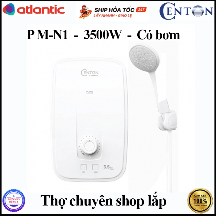 P M-N1 -- Máy nước nóng trực tiếp Centon Presto Lite EIWH P M-N1 3500W - Có bơm trợ lực