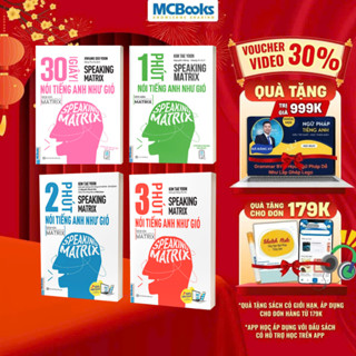 Sách - Combo Speaking Matrix - Nói Tiếng Anh Như Gió - Học Kèm Học Online