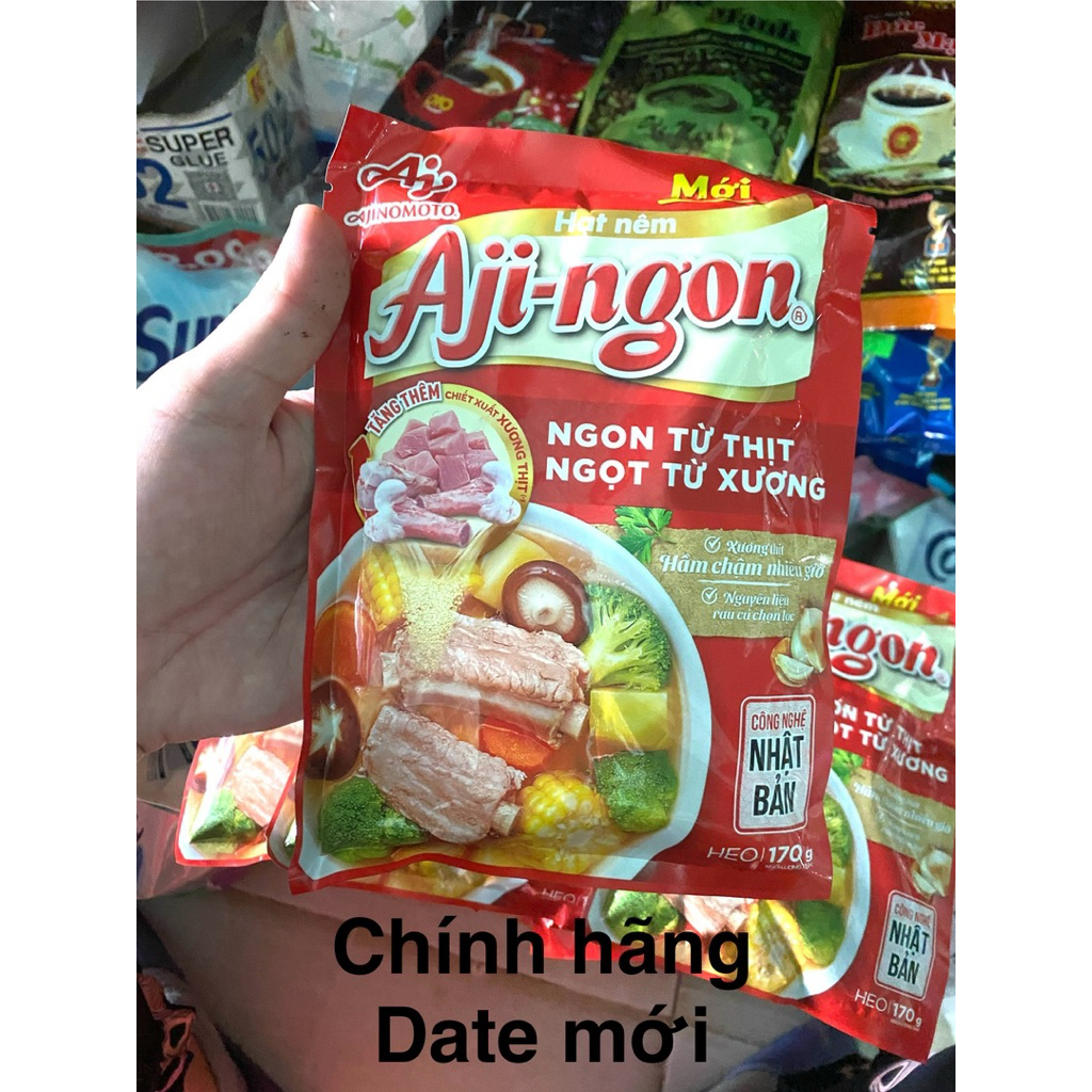 Hạt Nêm Aji-ngon Ajinomoto – Gói Tiện Lợi – Thơm Ngon Đậm Đà