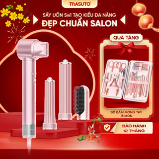  Máy Sấy Tóc Tạo Kiểu Masuto AirStyler 5in1 Phồng Và Mượt Tóc Công Nghệ Ion Âm Giảm Hư Tổn 