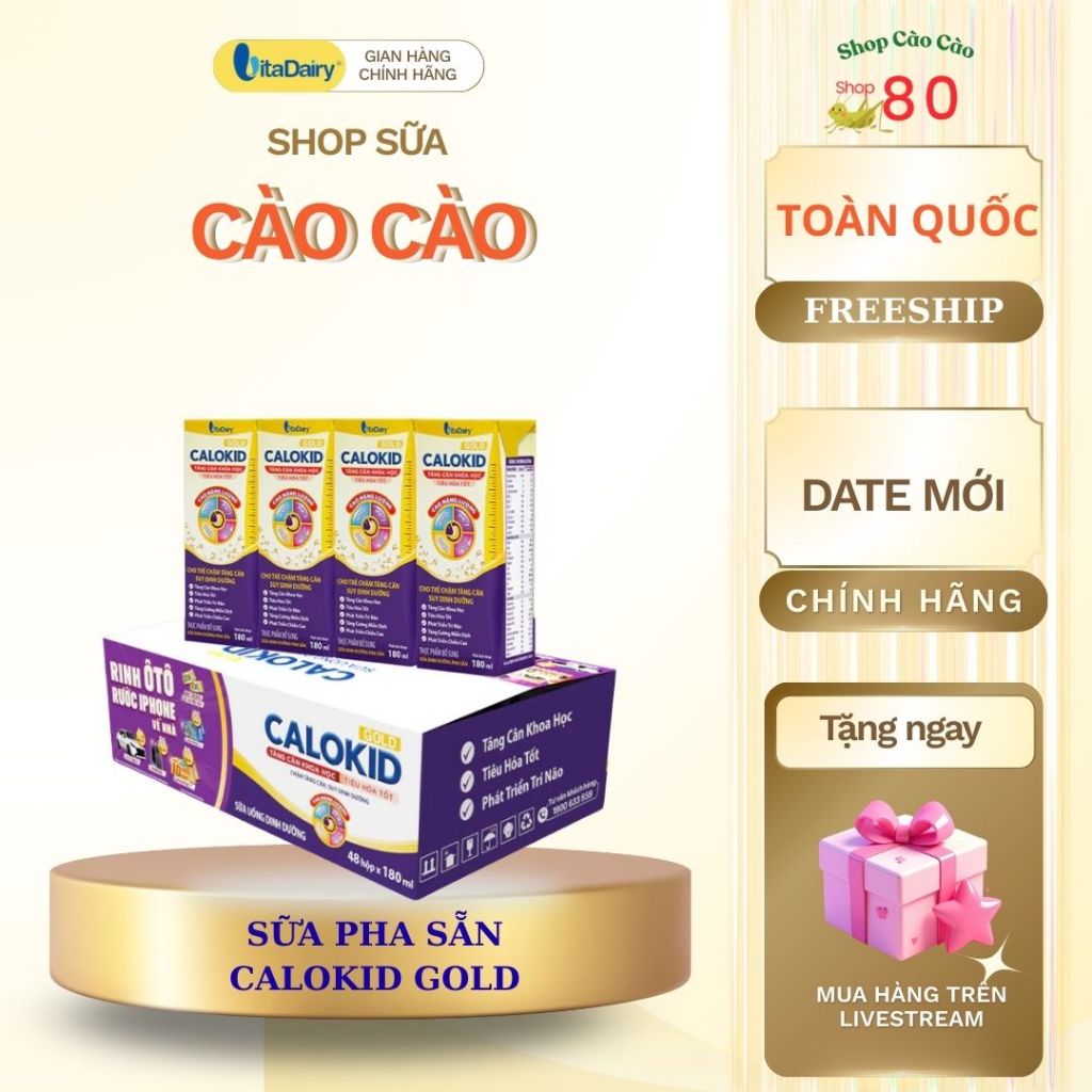 Sữa uống dinh dưỡng Calokid 110ml/180ml - Hàng Chính Hàng - Giá tốt nhất