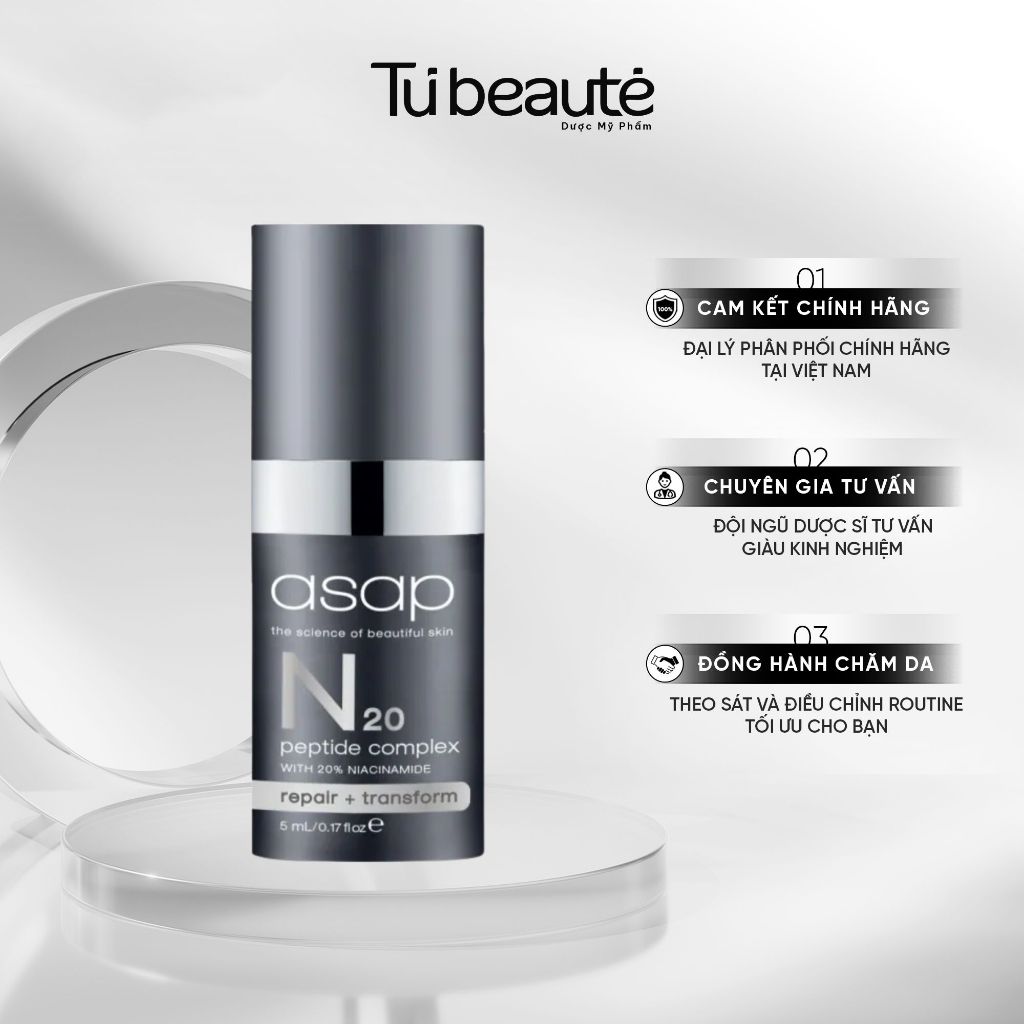 [HÀNG CÔNG TY] Tinh chất chống lão hóa ASAP N20 Peptide Complex 5ml