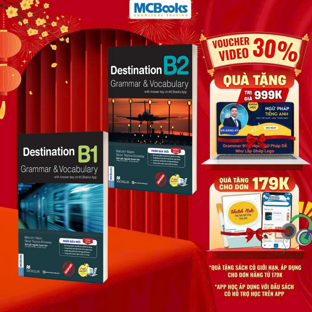 Sách - Combo Destination Grammar & Vocabulary B1, B2