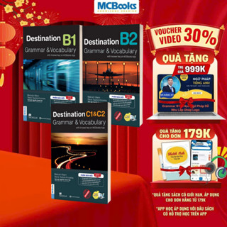 Sách - Trọn Bộ Giáo Trình Destination Grammar & Vocabulary B1, B2, C1&C2 phân loại Lẻ/combo PB 2025