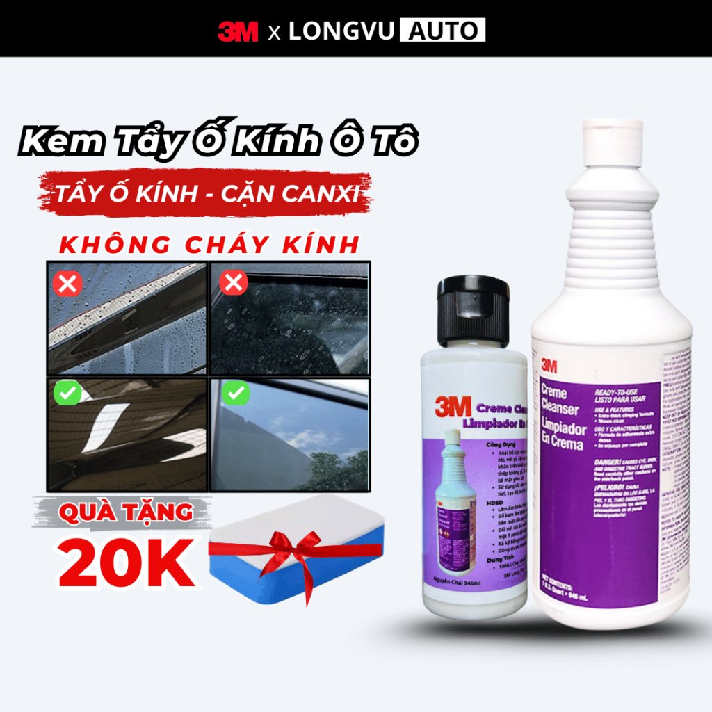 Gợi ý các mẫu tẩy canxi kính ô tô hiệu quả cho bạn