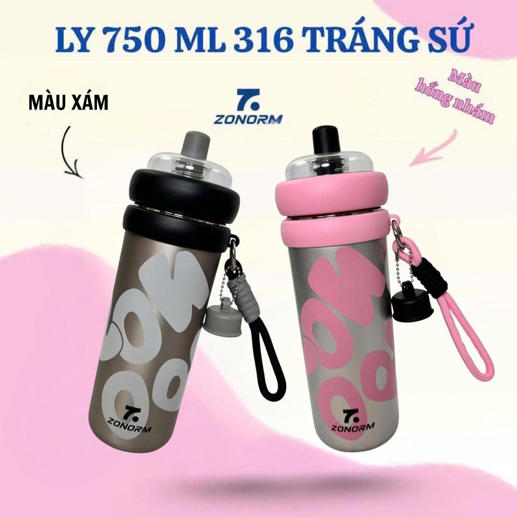 Ly Giữ Nhiệt Cao Cấp ZONORM 750ml Inox 316 Màu Ombre Tặng Kèm Móc Khóa Treo Cute | BigBuy360 - bigbuy360.vn
