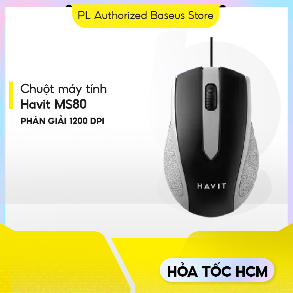 Chuột có dây Havit MS80 phân giải 1200 DPI