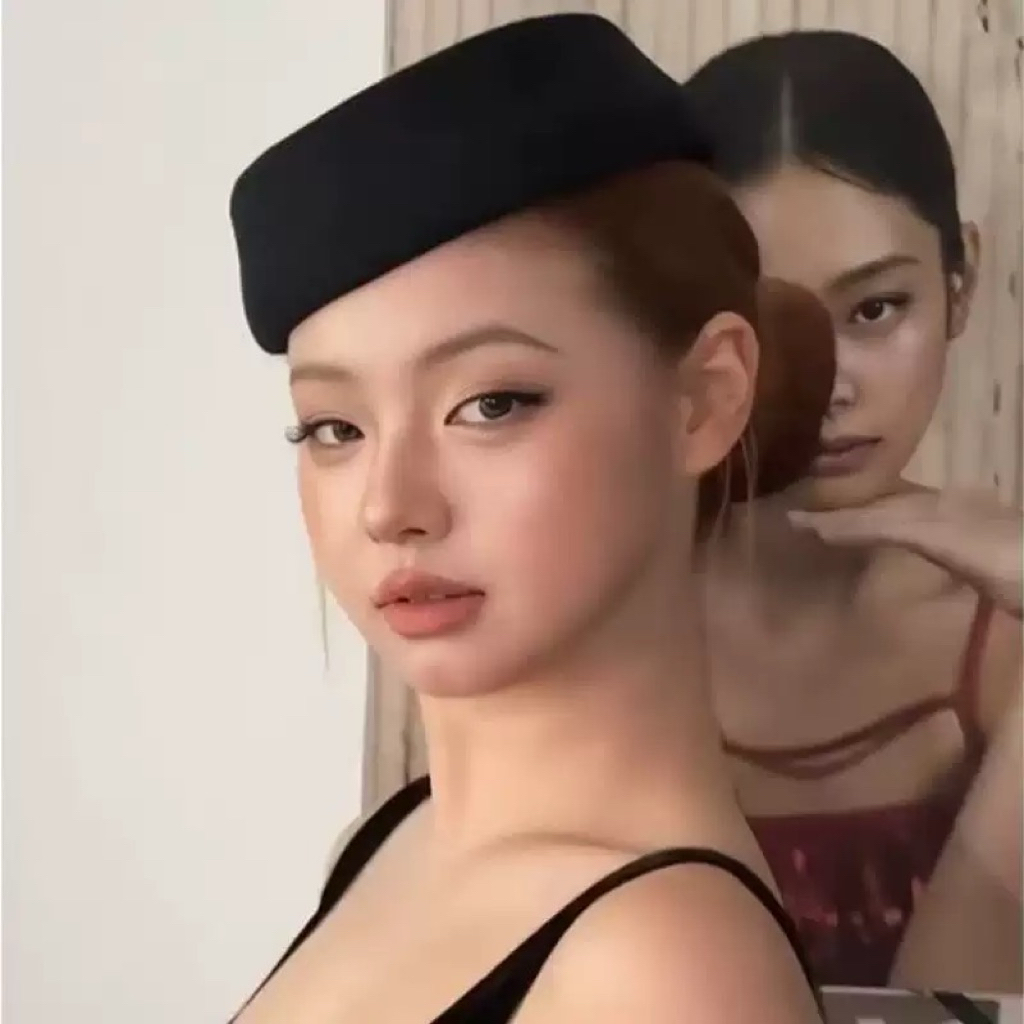 Mũ Tiếp Viên Hàng Không Phong Cách Vintage Mũ Đồng Phục Hóa Trang Công Ty Phù Hợp Cosplay Lavika M01