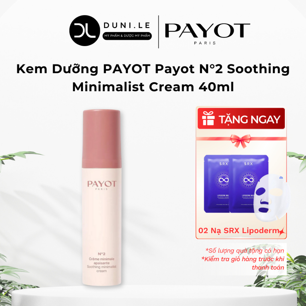 Kem Dưỡng Tối Giản PAYOT Payot N°2 Soothing Minimalist Cream 40ml Làm Dịu Mọi Loại Da | Duni Le Cosm
