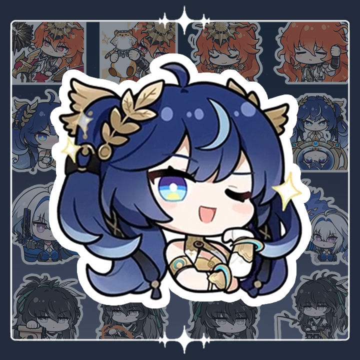 [Wuthering Waves] Sticker Iuno, Augusta, Galbrena và Qiuyuan (16 hình)