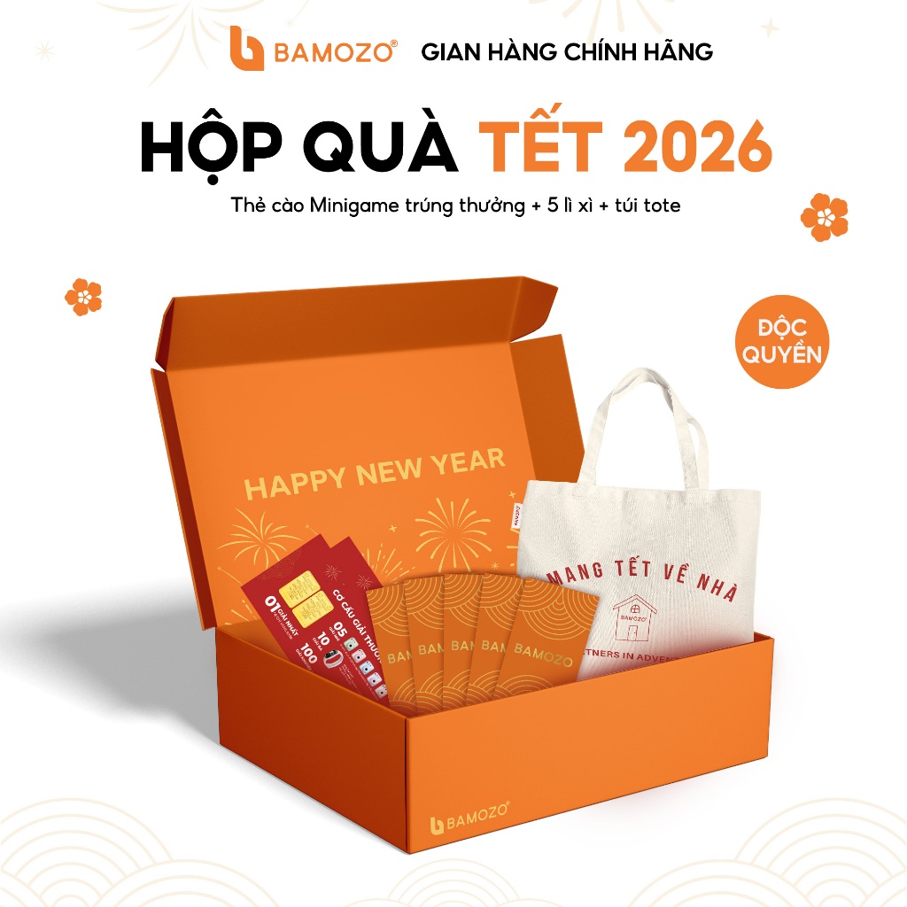 [HÀNG TẶNG KHÔNG BÁN] Bộ quà tặng Tết 2026 khi mua Vali Bamozo