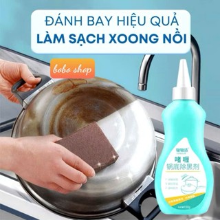 Dung Dịch Vệ Sinh Đáy Nồi, Nhọ Nồi, Vết Bẩn Cứng Đầu Trên Xoong Nồi lâu ngày dqh 088