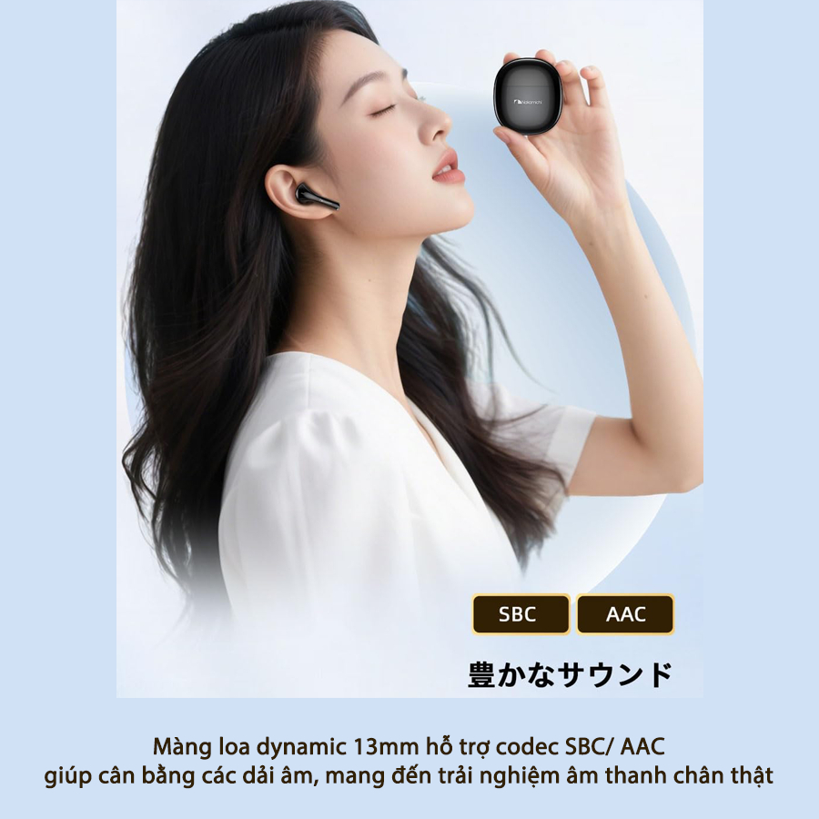 Tai Nghe TWS NAKAMICHI TW016, BT 6.0, Màng Loa 13mm, Gamemode Độ Trễ Thấp, Nghe Nhạc Đến 20H - Hàng Chính Hãng | BigBuy360 - bigbuy360.vn