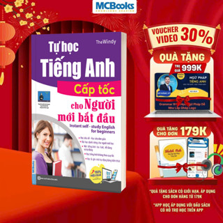 Sách - Tự Học Tiếng Anh Cấp Tốc Cho Người Mới Bắt Đầu - Kèm App Học Online