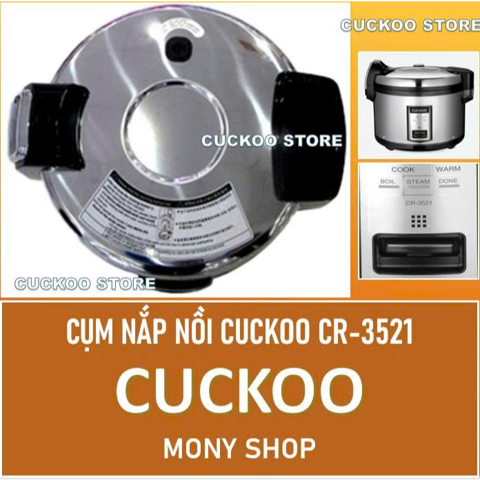 Cụm nắp nồi nồi cơm điện Cuckoo CR-3521, CR3521 6.3L